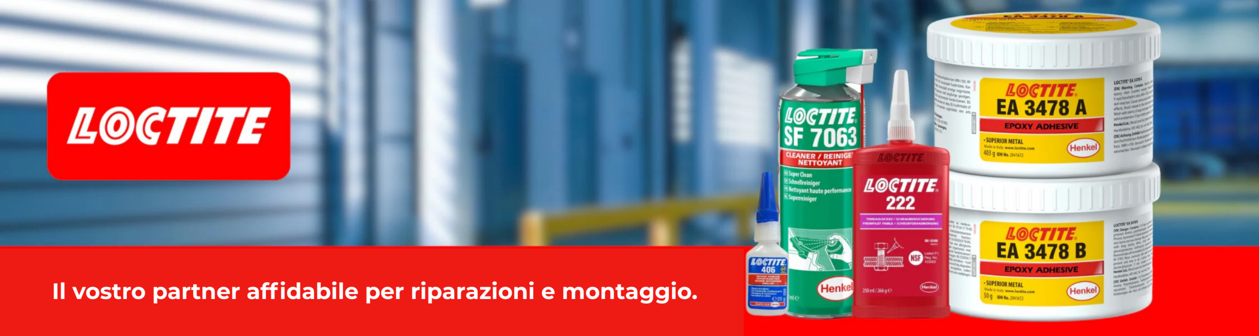 Adesivi industriali Loctite – banner